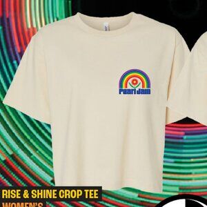 Pearl Jam Rise & Shine Crop Tee from Dark Matter World tour 2025